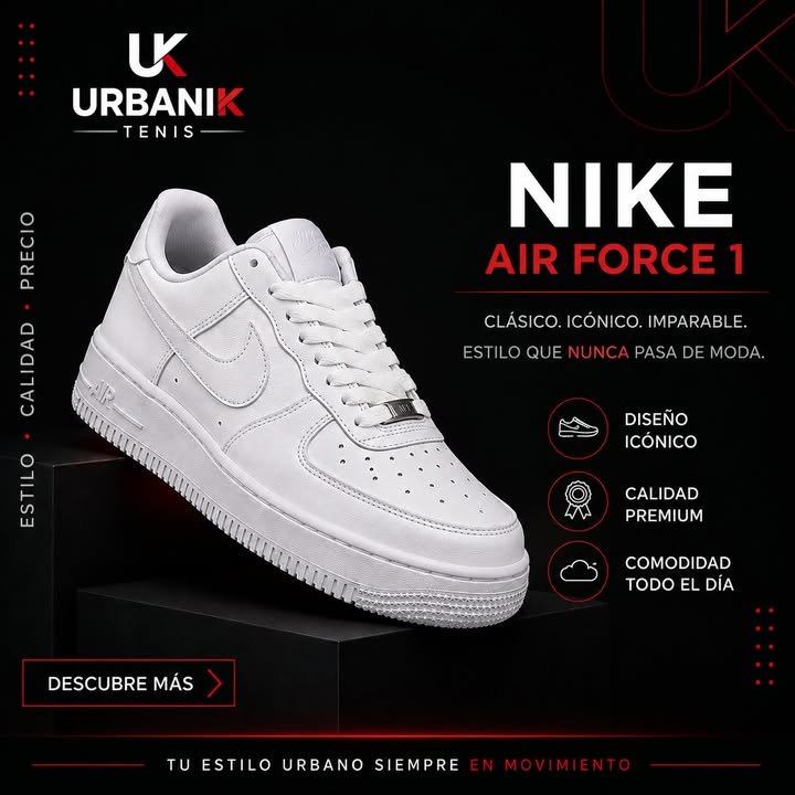 Tenis blancos en una publicación de Urbanik